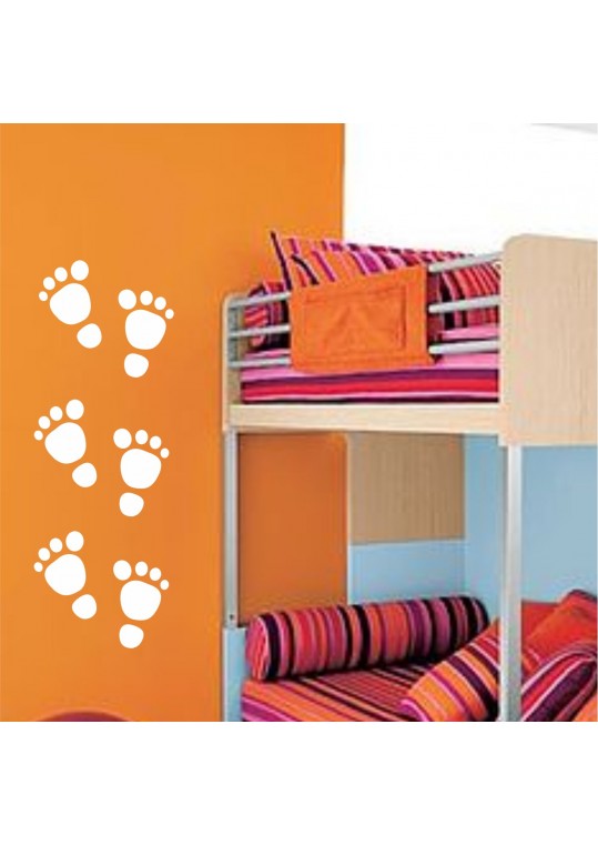 αυτοκολλητο τοιχου πατουσιτσες