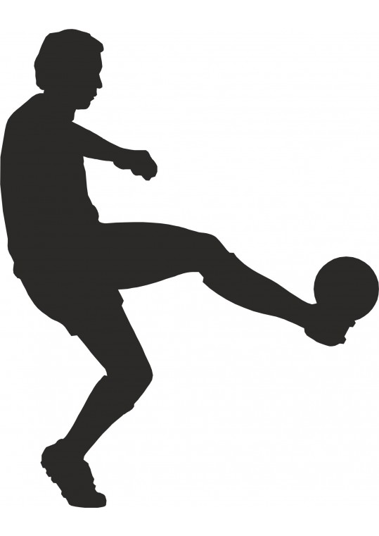 αυτοκόλλητο τοίχου ποδοσφαιριστής