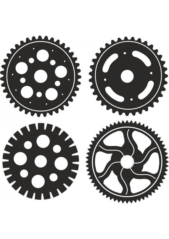 διακοσμητικό 4 γρανάζια