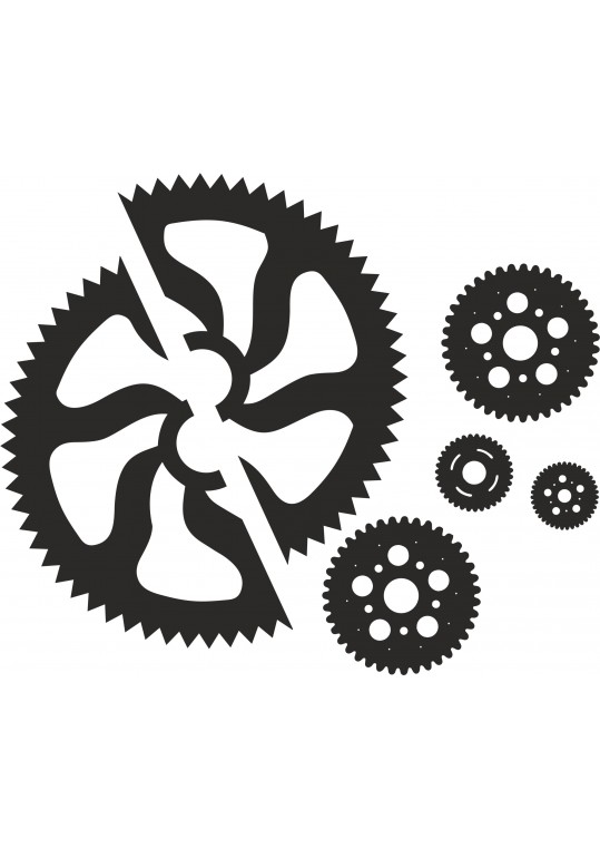 διακοσμητικό σετ γρανάζια