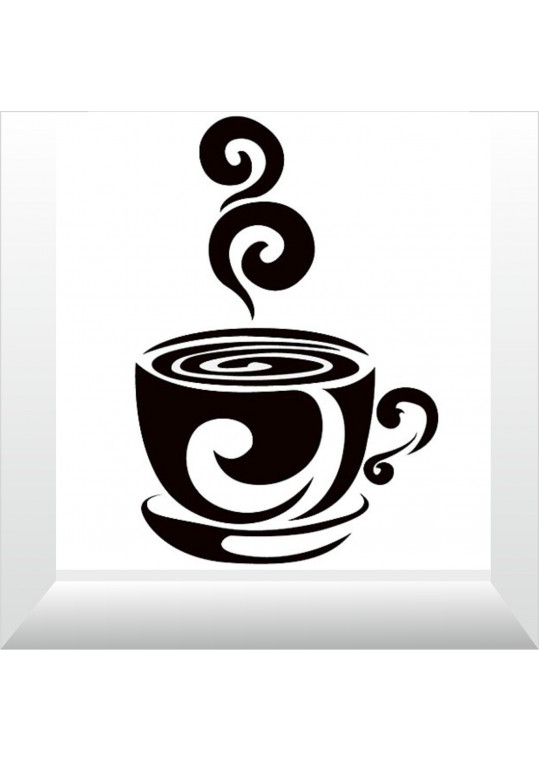 αυτοκόλλητο καφεδάκι