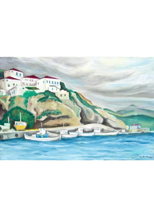 Agia Galini Αντίγραφο τυπωμένο σε καμβά