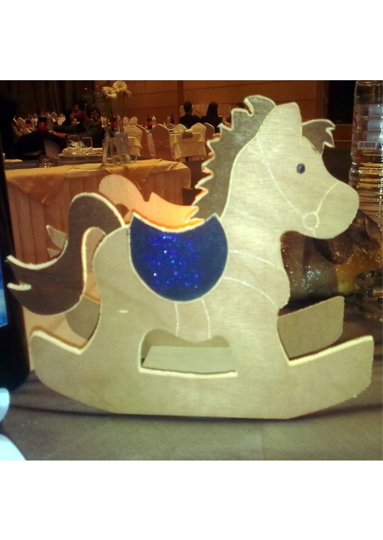 Αλογάκι με βάση για κερί